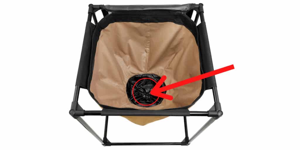 hole in bottom of urban worm bag