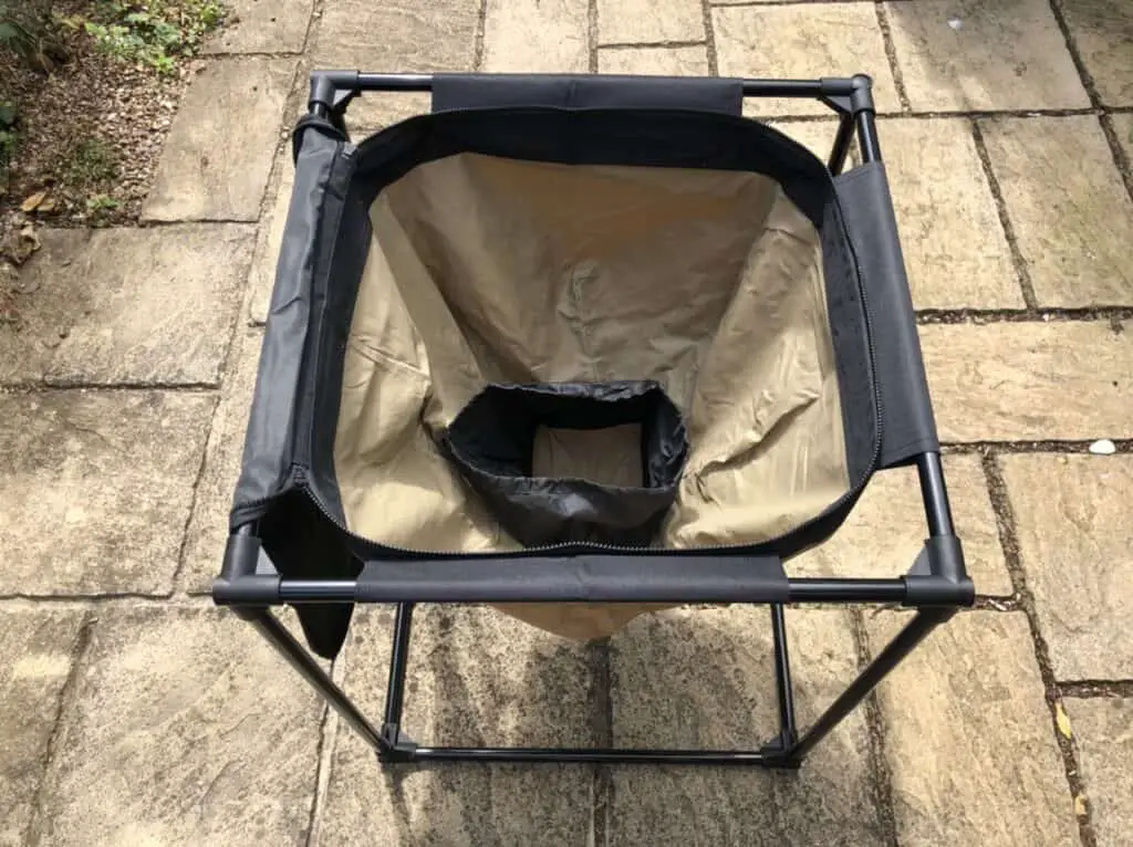 Inside the urban worm bag