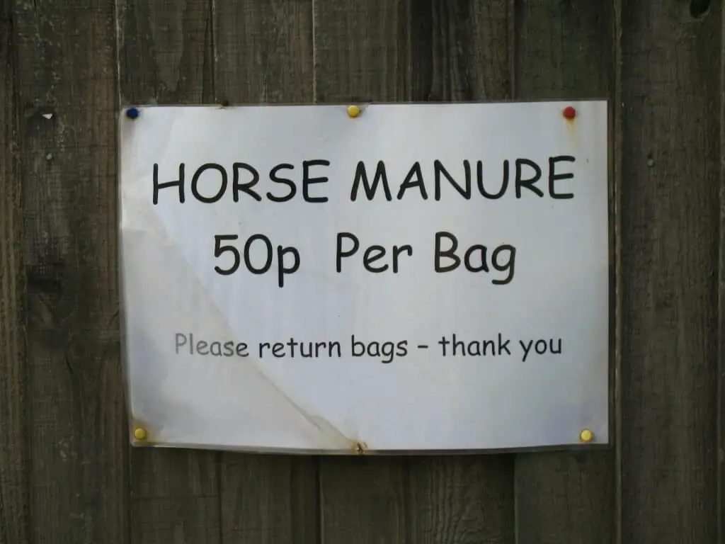 horse manure for sale