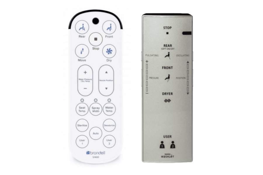 Brondell Swash 1400 vs Toto C200 remotes