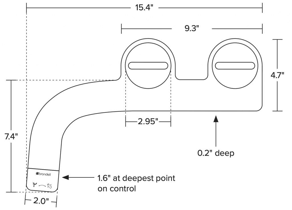 Brondell Spa measurements